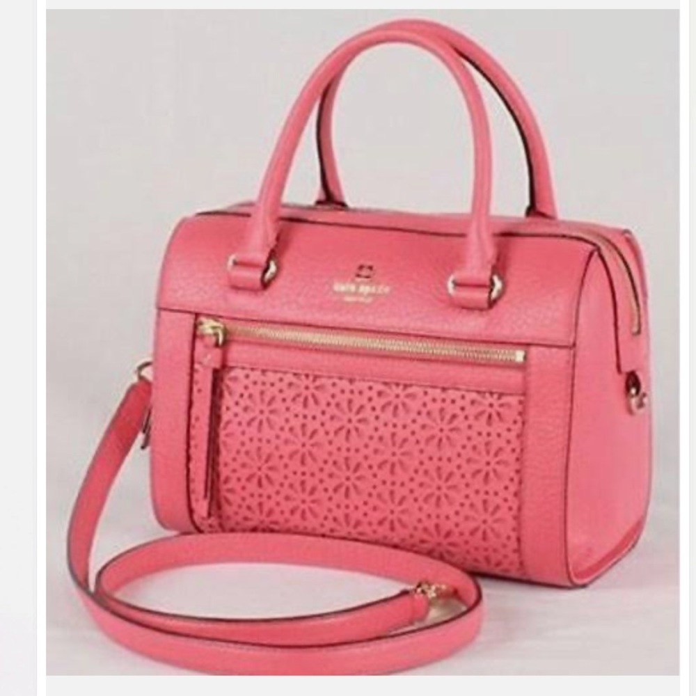 Kate Spade- Perri Lane Bubbles Delaney Leather Purse with crossbody strap.